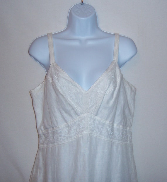 Vintage Lauren Ralph Lauren White Floral Flower Embroidered Linen Dress 8  Polo Sun Dress Gift - Etsy