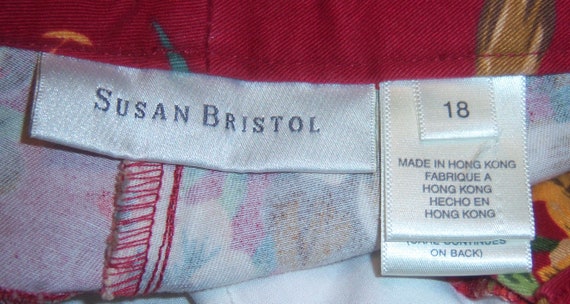 Vintage Susan Bristol Red Blue Green English Coun… - image 4