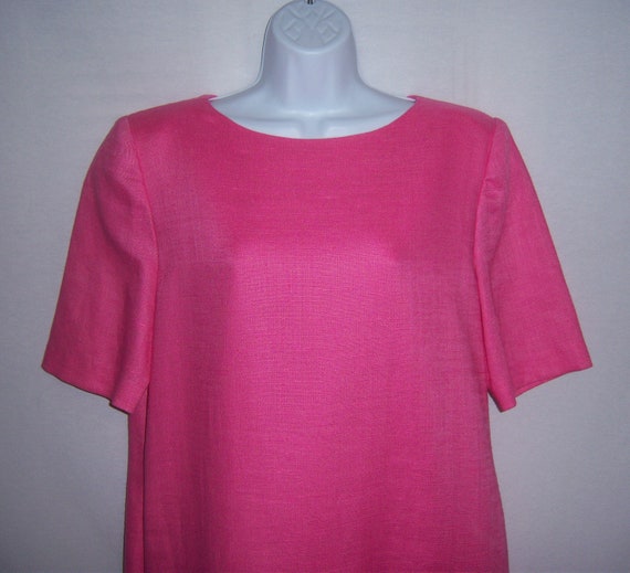 Vintage William Pearson Pink Ribbons Bows Dress 12