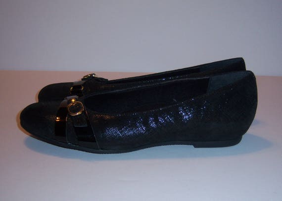 Vintage Munro Black Patent Leather Ballet Flats S… - image 3