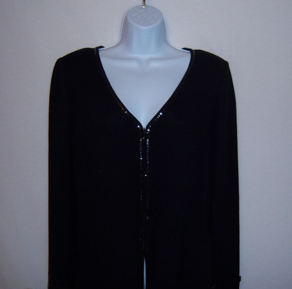 St. John, Jackets & Coats, St John Collection Embellished Black Jacket  And Pants Size 8