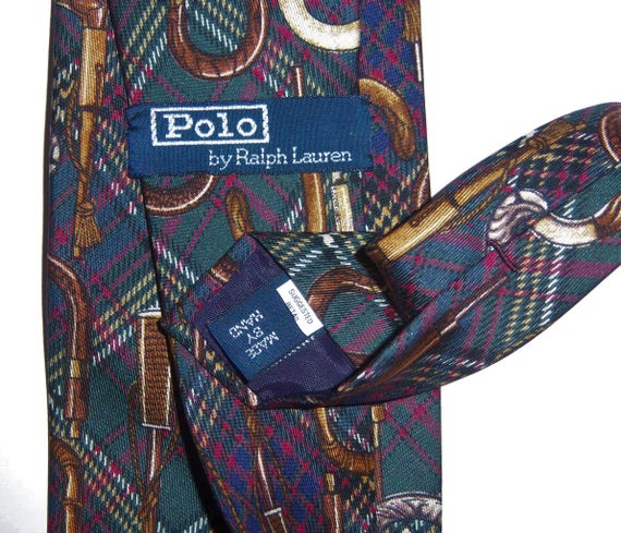 Vintage Polo Ralph Lauren Dark Olive Green Brown … - image 3