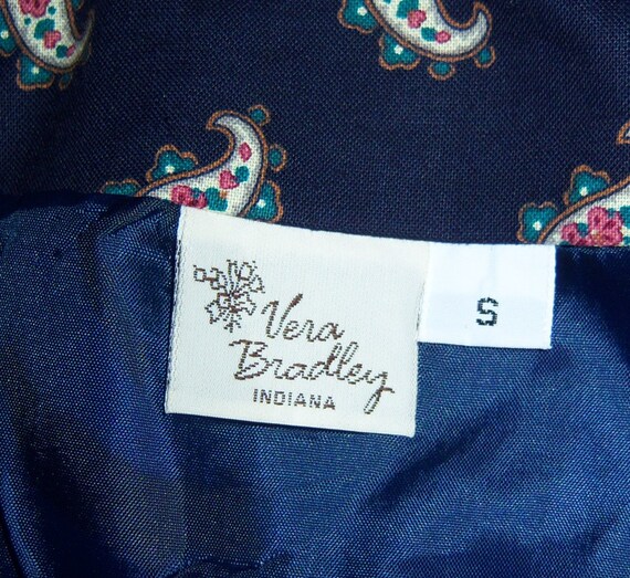 Signed Vera Bradley front and back Navy Fabric Fabric Journal | Vera Bradley main image 4