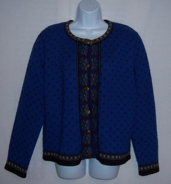 Vintage Tally Ho Black Lapis Blue Purple Nordic S… - image 2