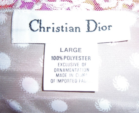 Vintage Christian Dior Classic Satin Ivory Oyster… - image 4
