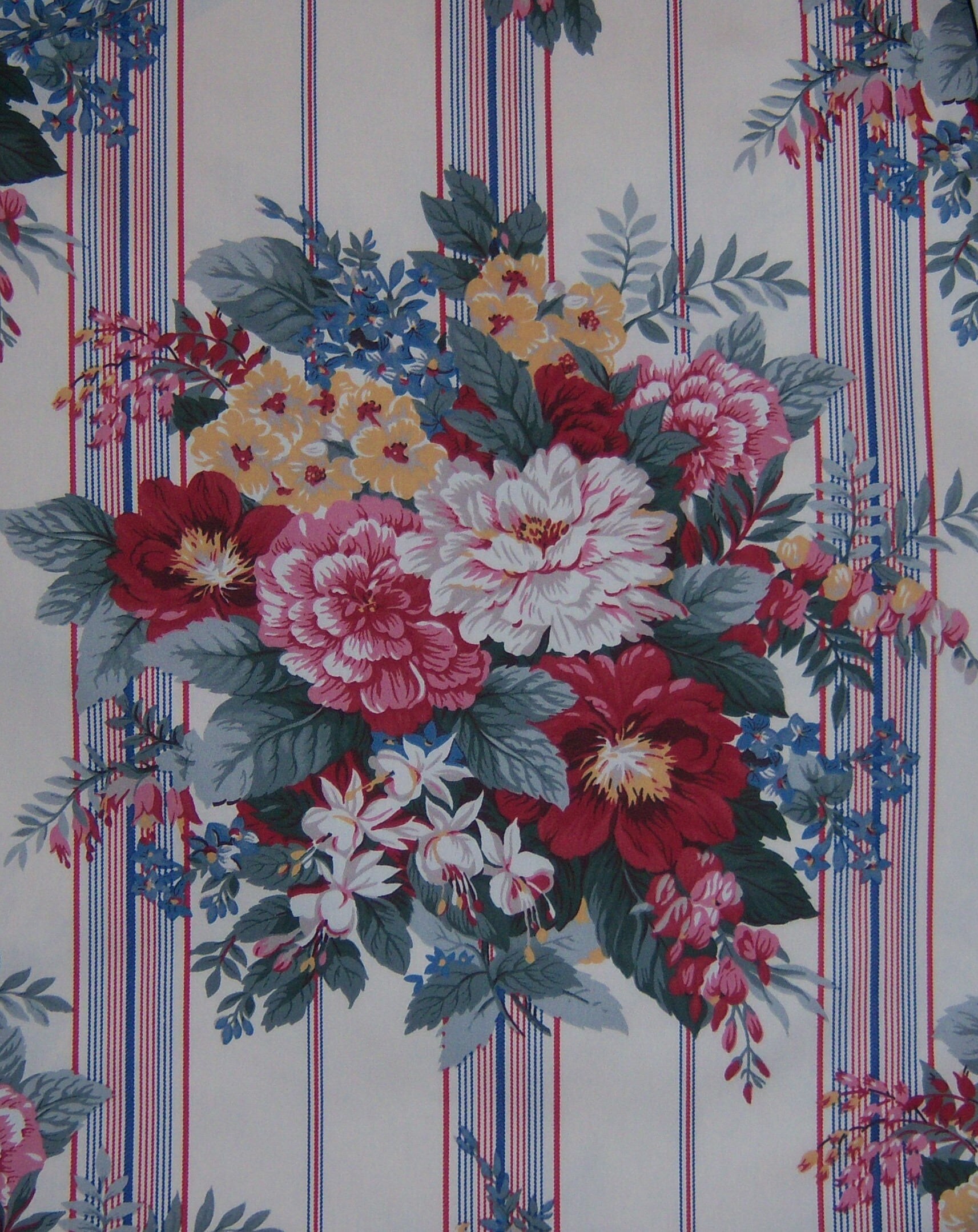 Vintage Polo Ralph Lauren Rose Bouquet Floral Print Roses Etsy