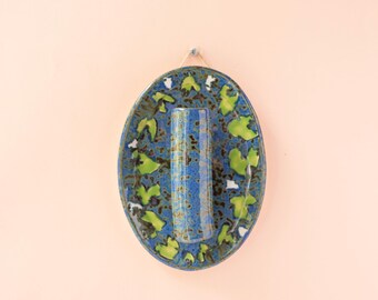 Land of Lakes Florida Inspired Handmade Ceramic Wall Hanging Vase, Propagation Station