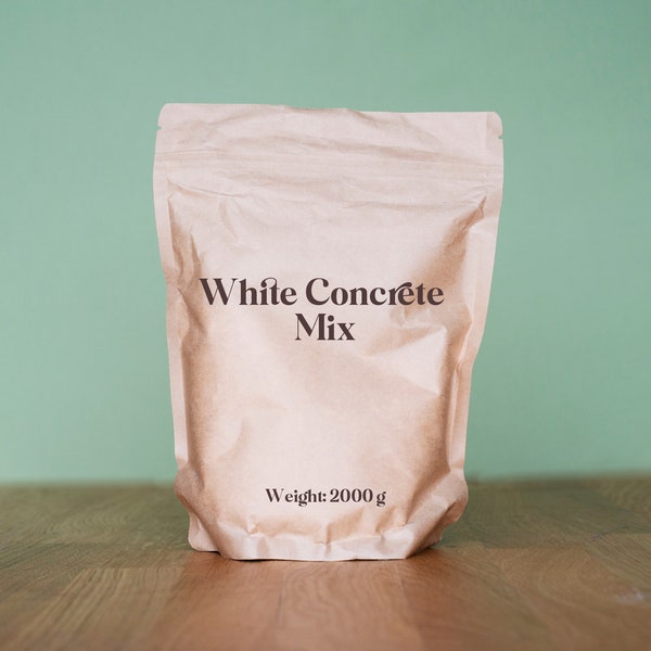 White Concrete Mix for Casting Pots and Trays
