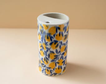 Handgjord 473 ml keramisk resemugg inspirerad av Amalfikusten