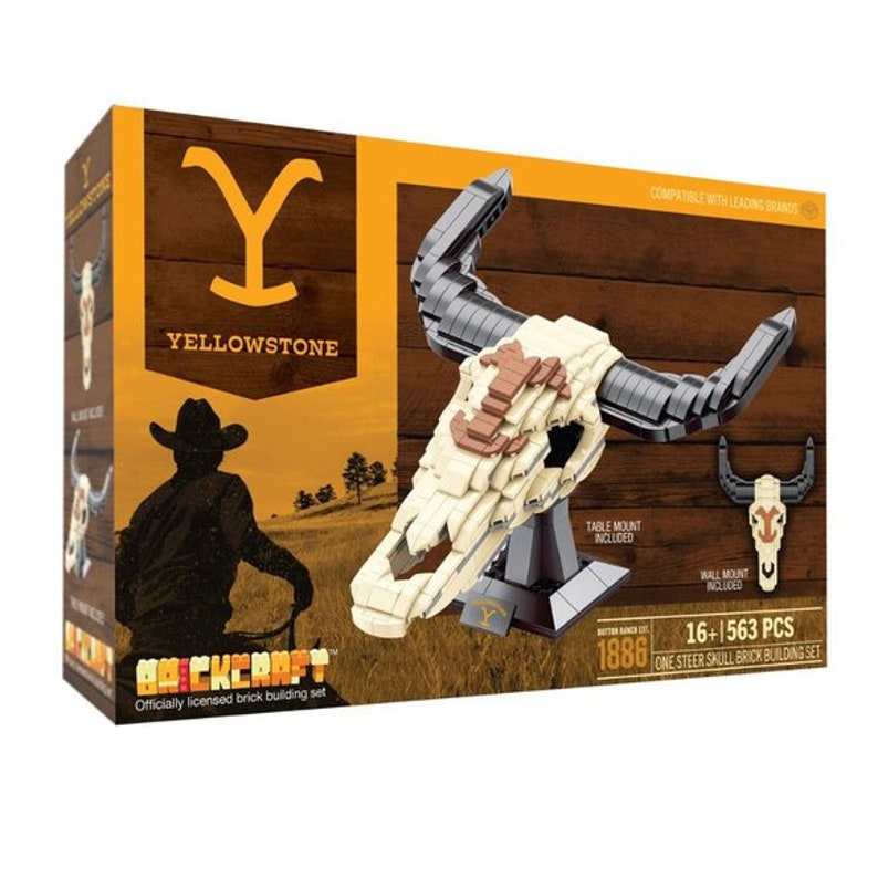 Yellowstone Steer Skull 563 Pcs. Brickcraft 2023 Brick Building Set image 2
