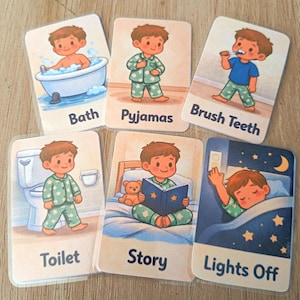 Bedtime Routine Visual Supports - SEN/Autism/Speech Delay Support