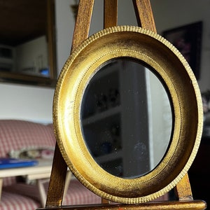 Italian Florentine Gold Wood Oval Classic Mirror