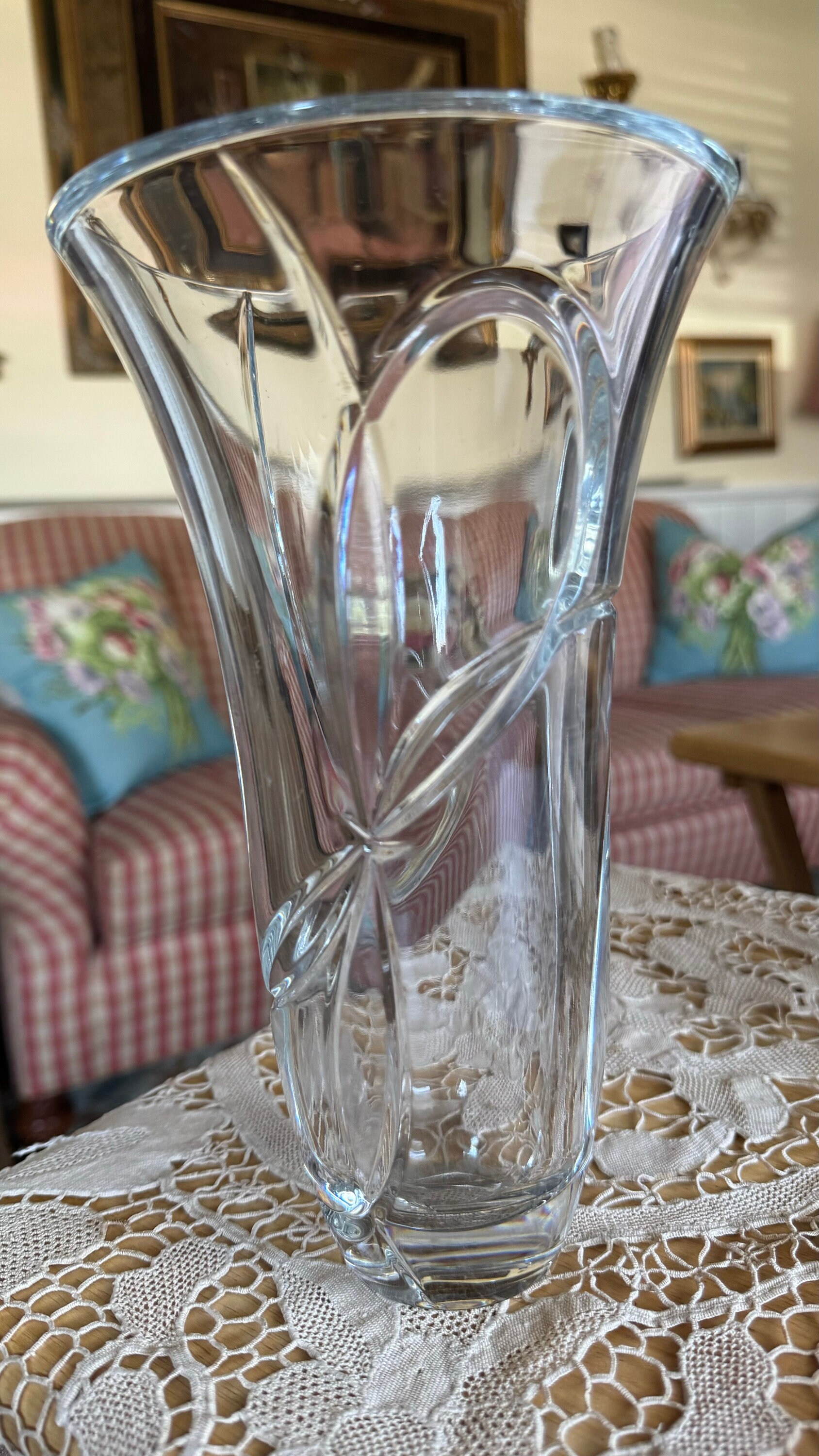 English Country Vera Wang Wedgwood Crystal Love Knot Vase - Etsy