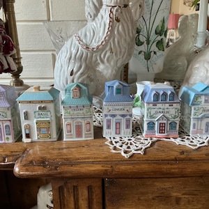 Vintage Country Lenox Spice Village House Jar