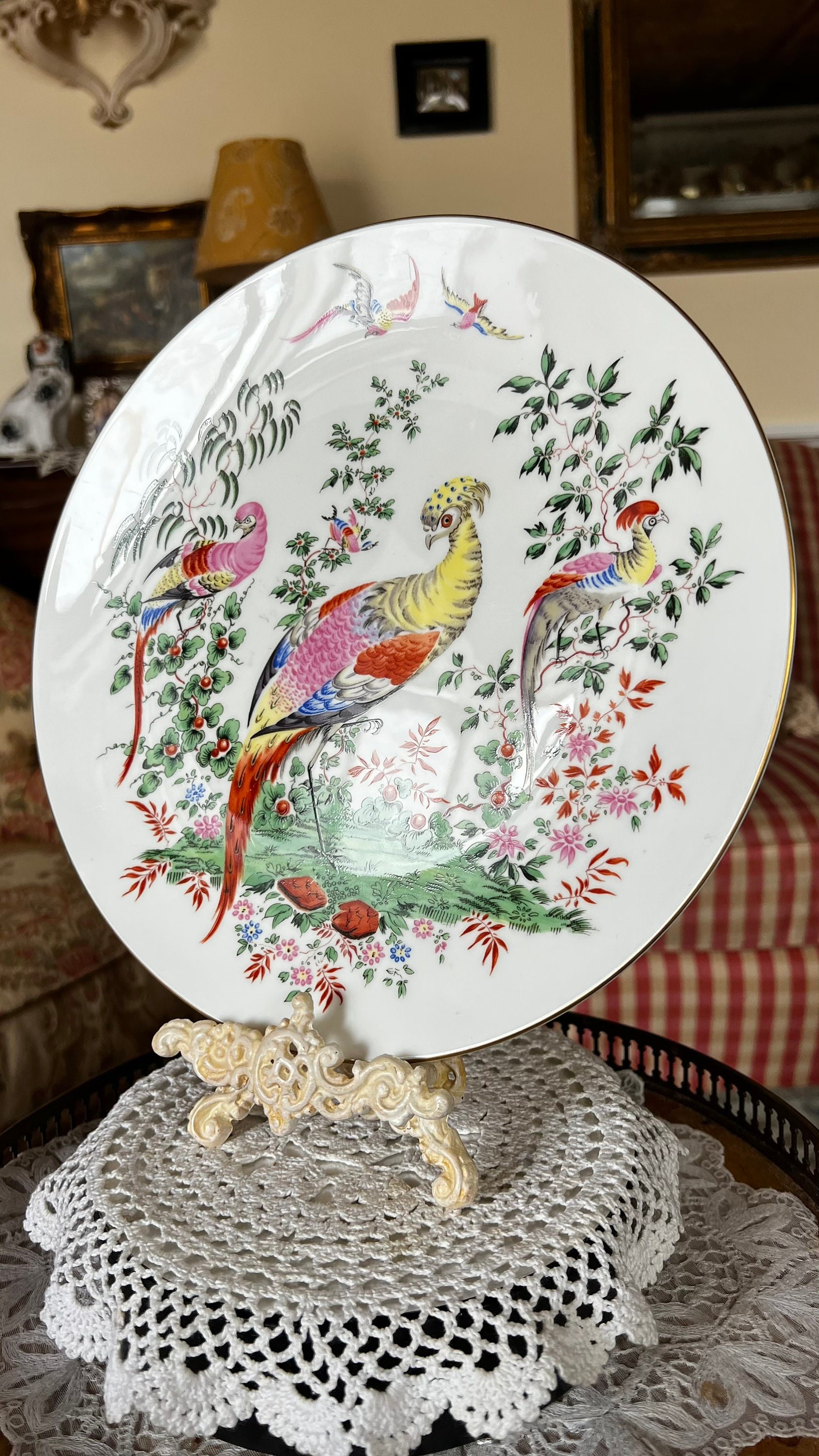 English Country Royal Worcester The Series Fabulous Birds Plate