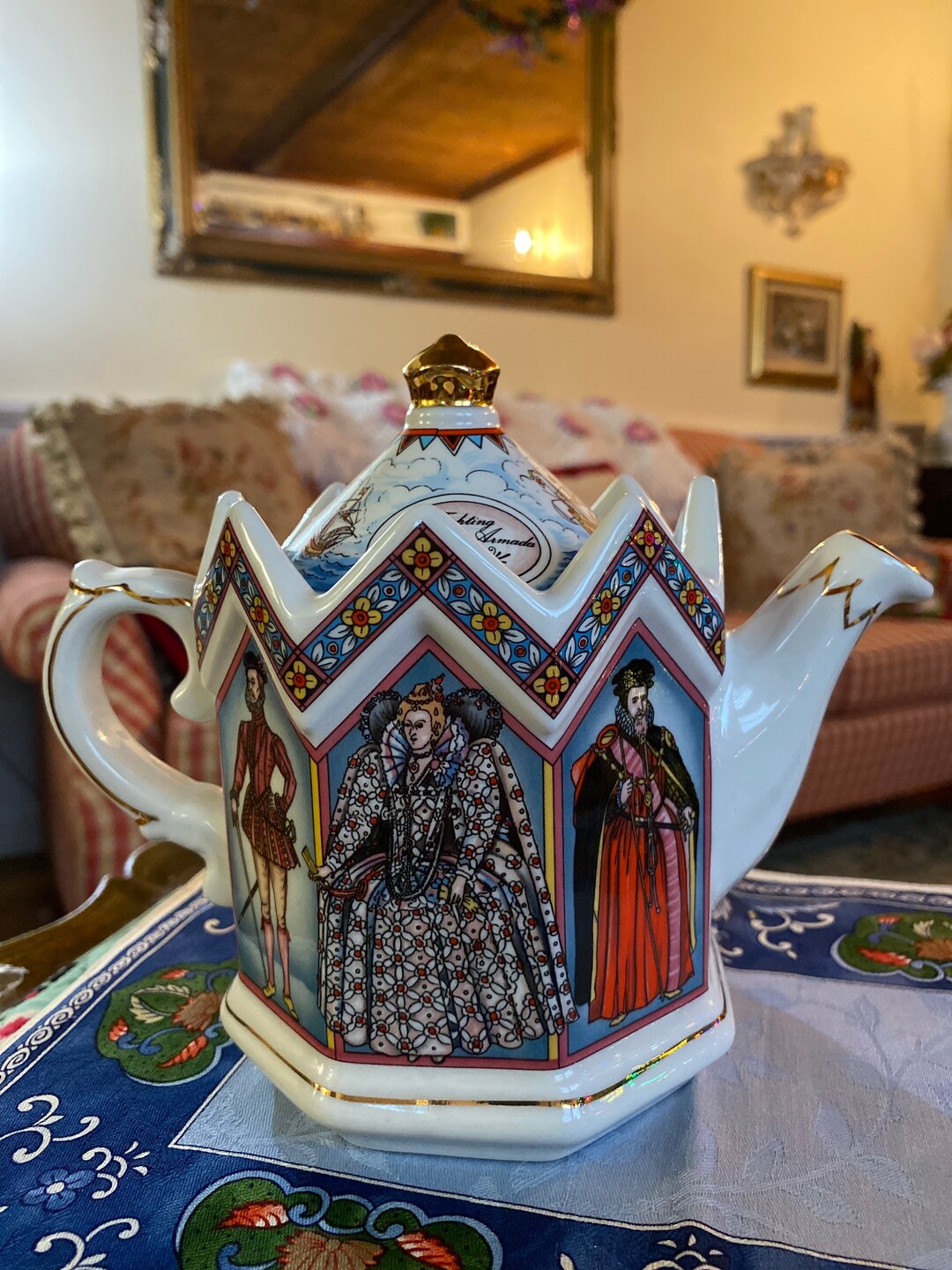 Whimsical Elizabeth the First Queen of England James Sadler Teapot
