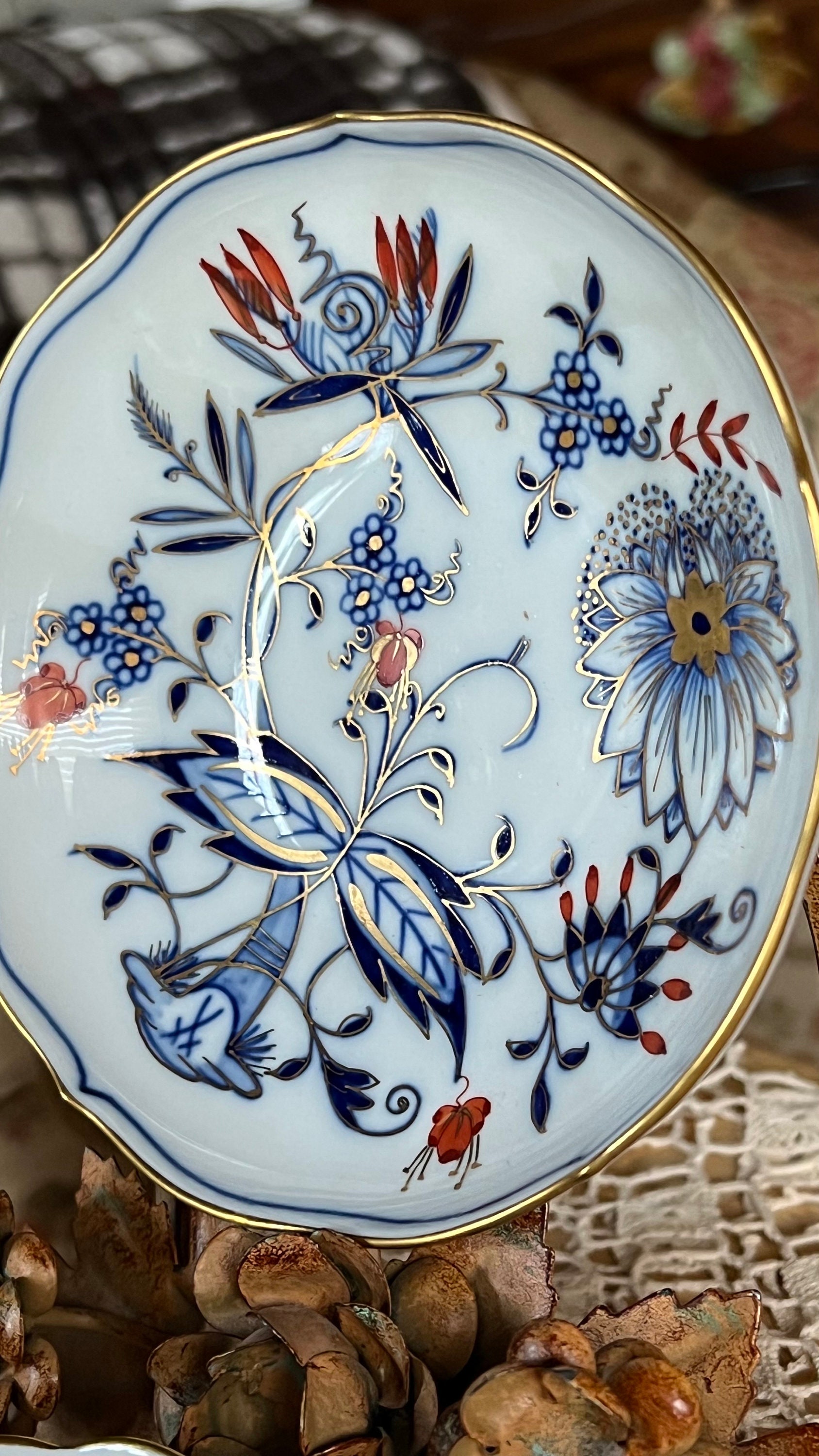 Rare Meissen Blue Onion Pattern Royal Mocha Cup and Saucer - Etsy