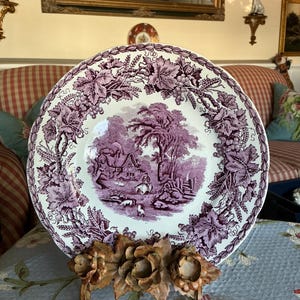 イングリッシュカントリーパープルアイアンストーンブリティッシュ