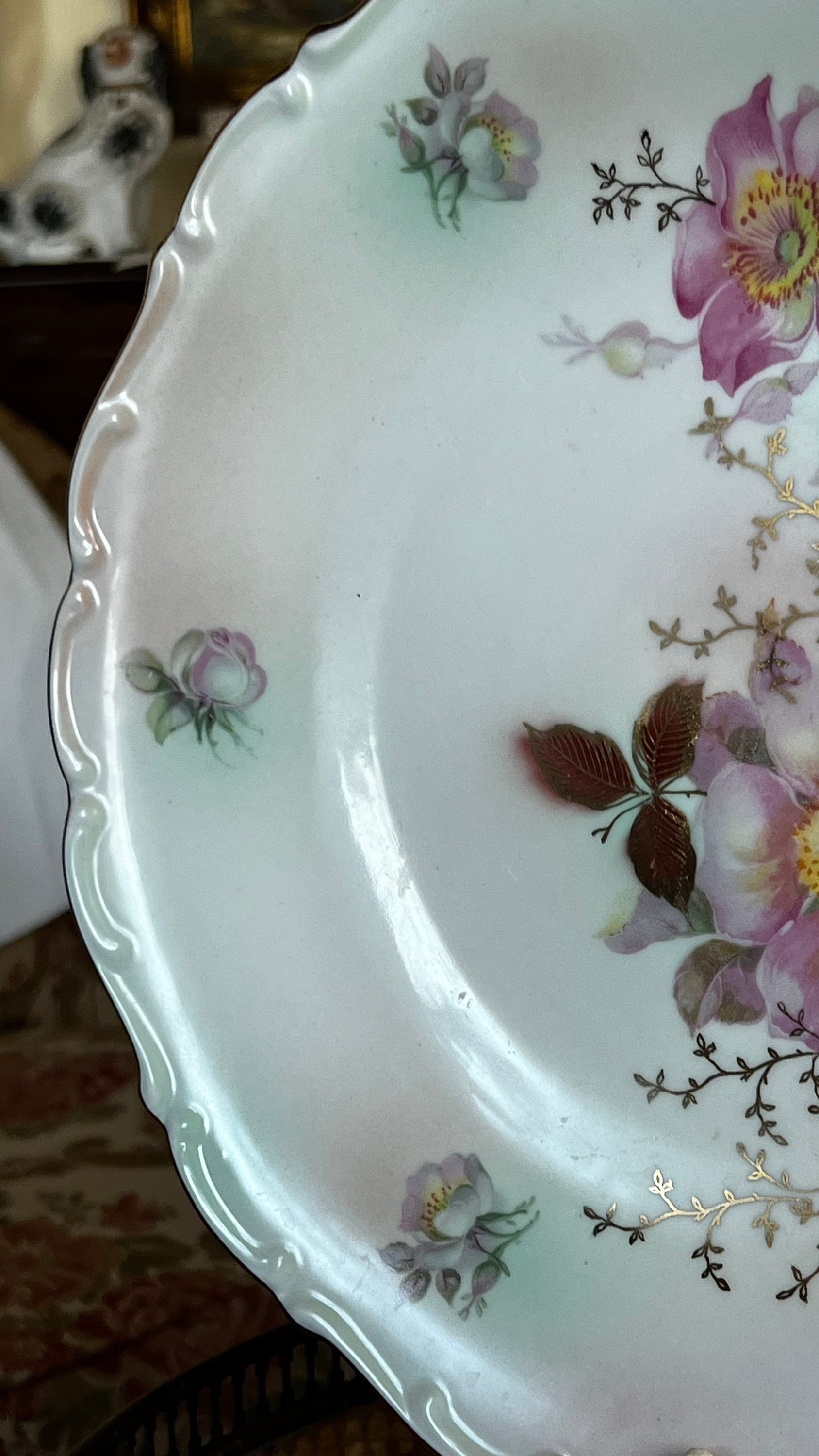 Handpainted Schumann Arzberg Germany Wild Rose Blush Plate - Etsy