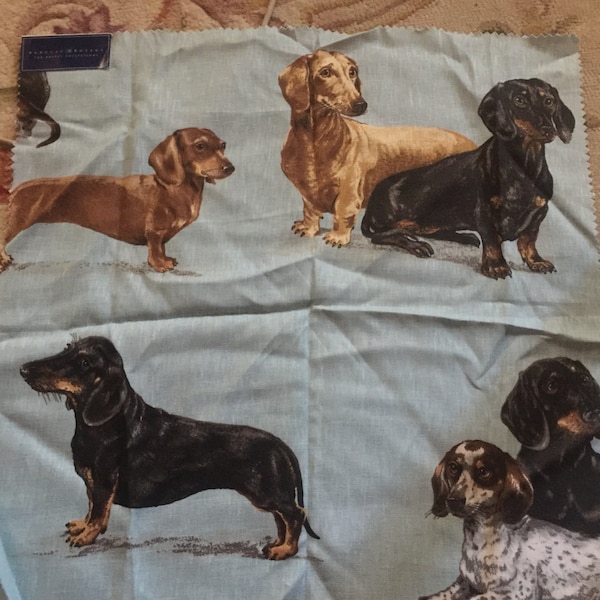 Whimsical Barclay Butera Kravet Kingsley Dachshund Dog