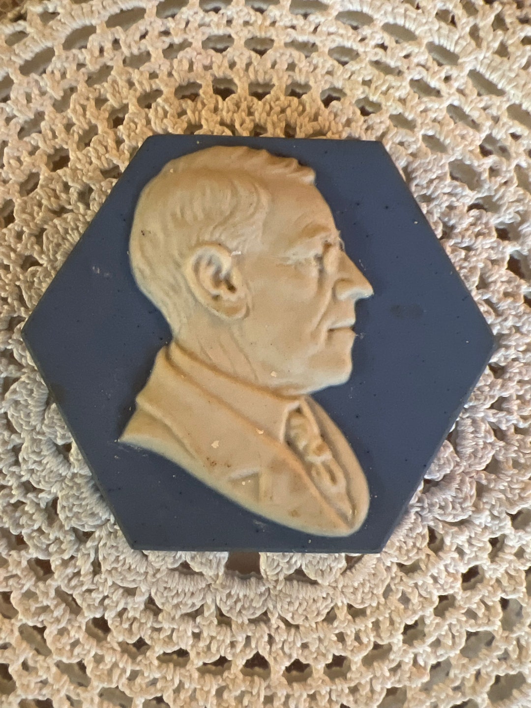 Vintage Mosaic Tile Co Zanesville Ohio Franklin Delano Roosevelt