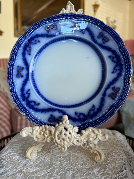 English Country Wood and Son Flow Blue Lorraine Plate - Etsy Israel