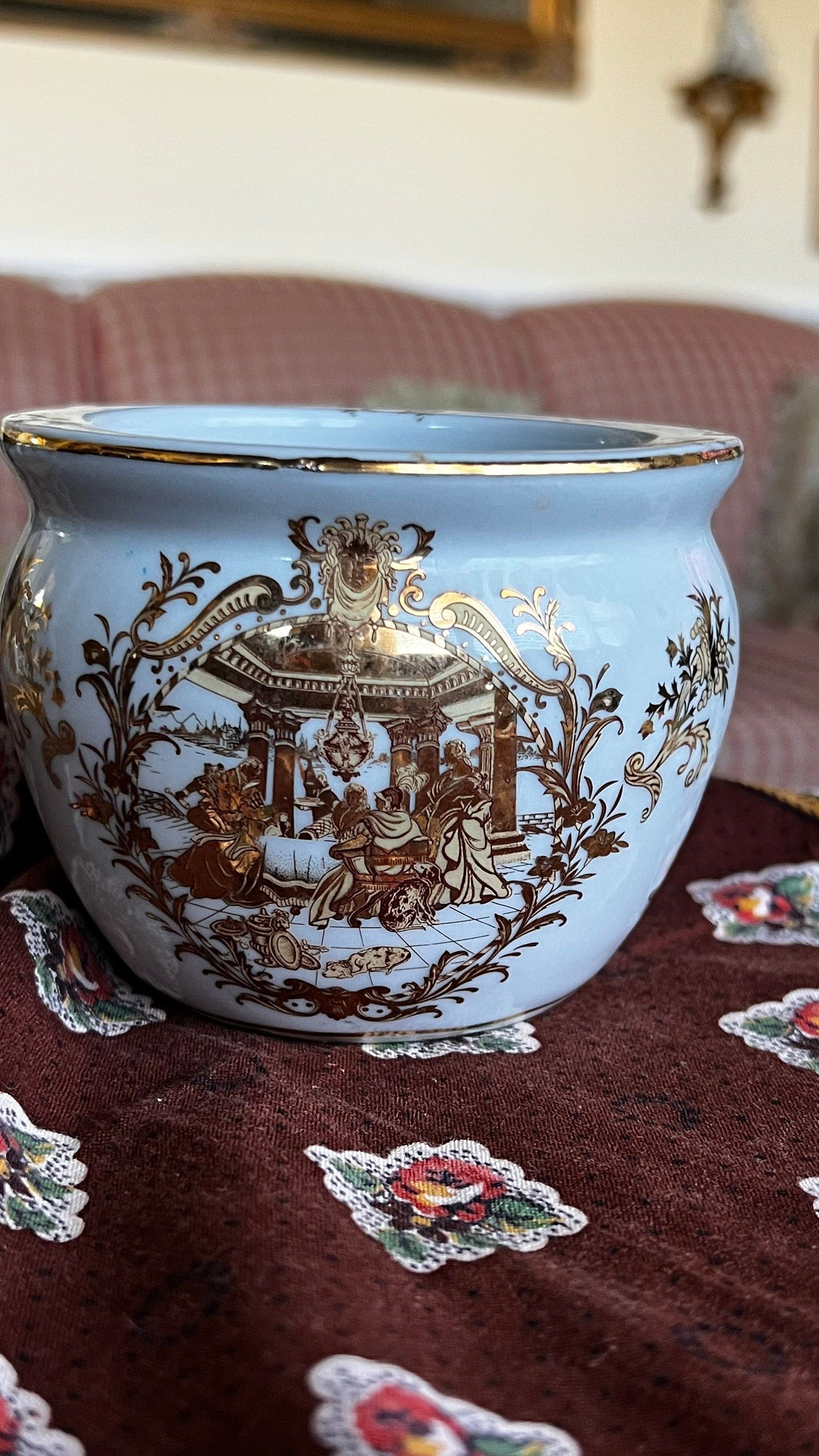 Classic Renaissance Miniature Interior Planter Pot - Etsy