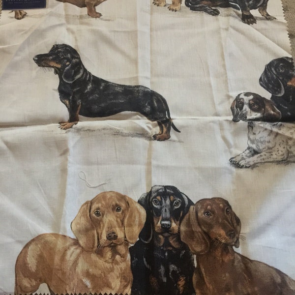 Whimsical Barclay Butera Kravet Kingsley Dachshund Dog