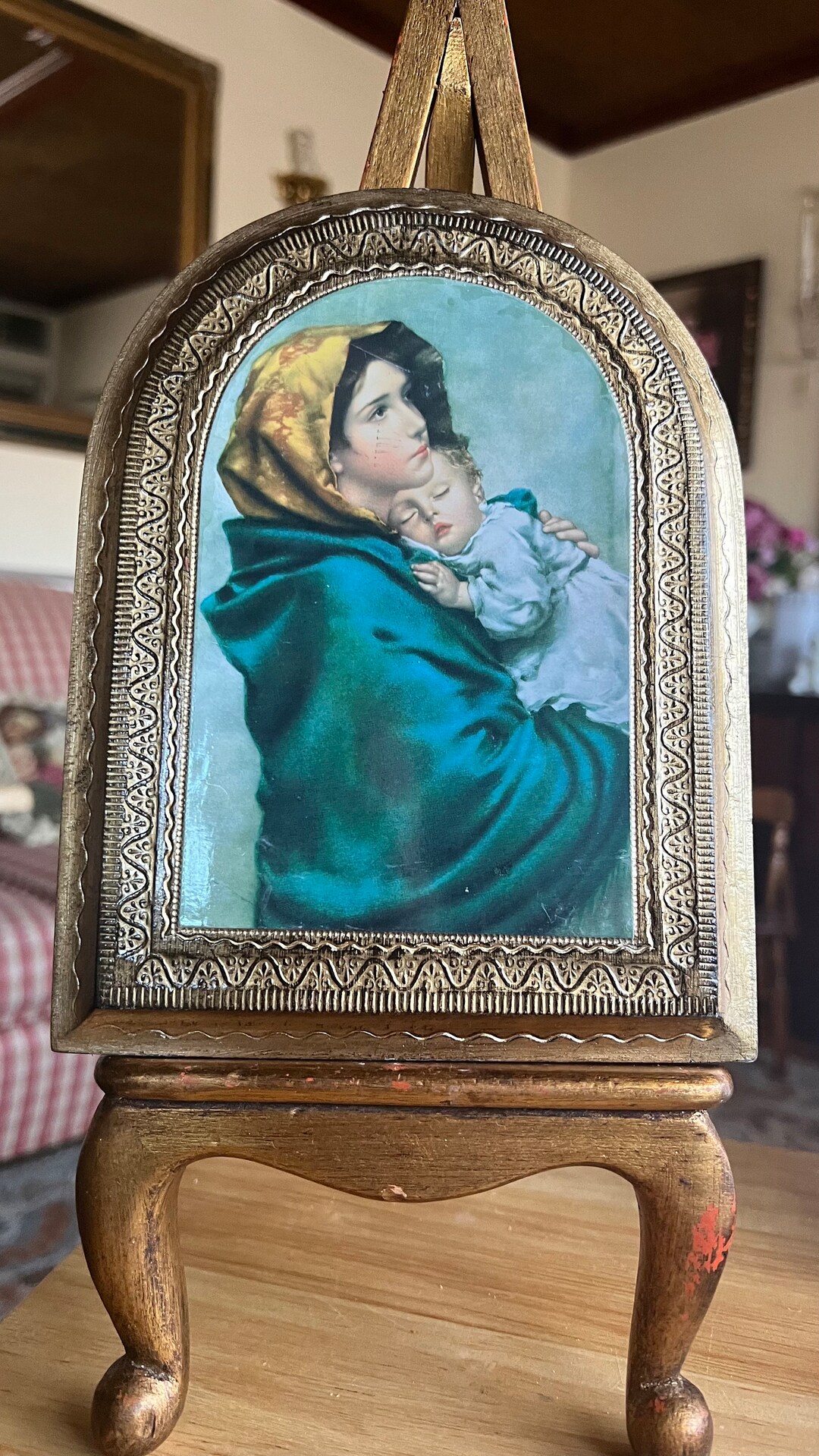 Italian Florentine Religious Madonna Mary and Child Art - Etsy