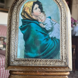 Italian Florentine Religious Madonna Mary and Child Art