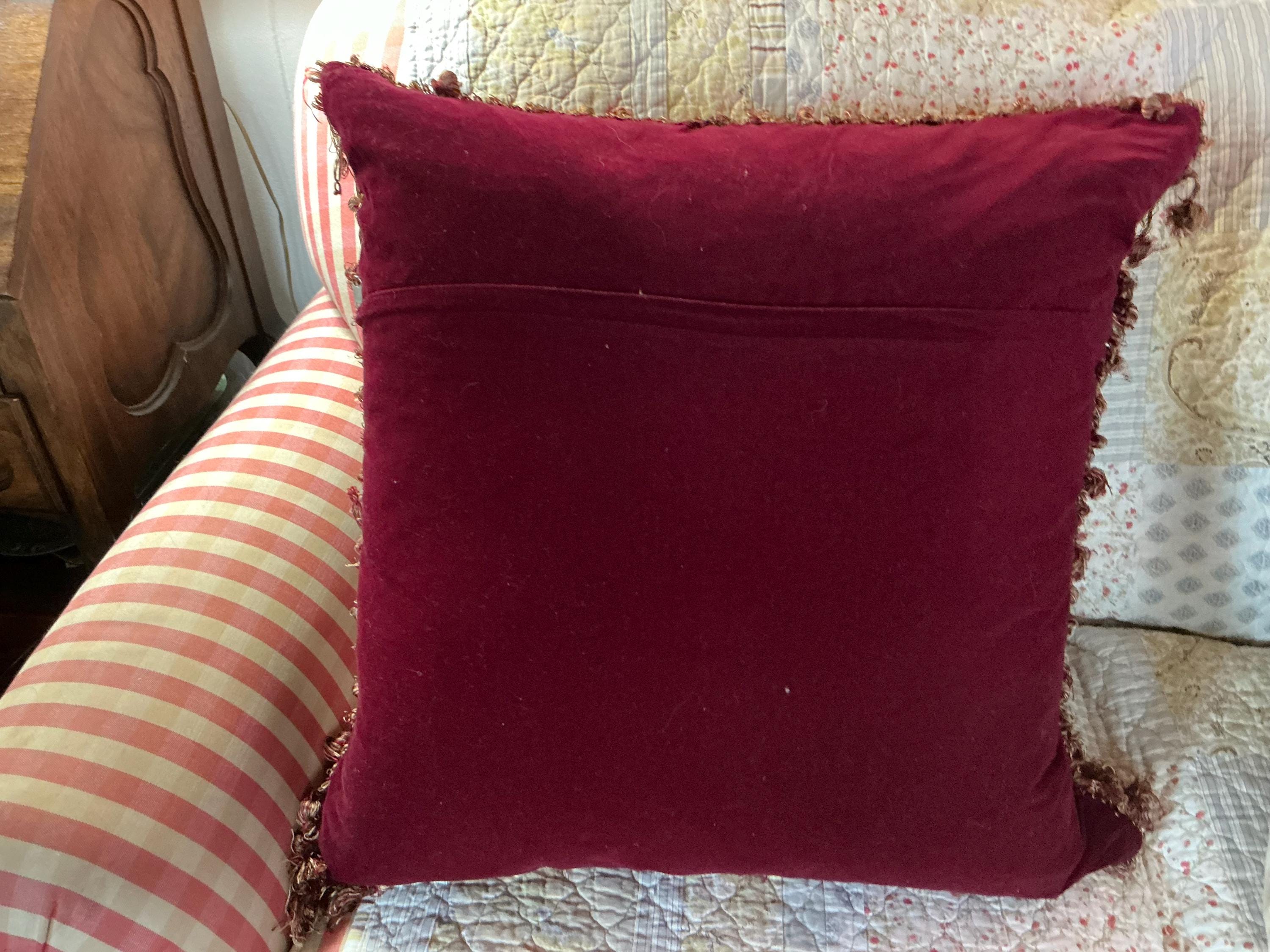 Coussin Aubusson Petit Point – Motif Flore Française, 12x24 Pouces, Plume Et Duvet