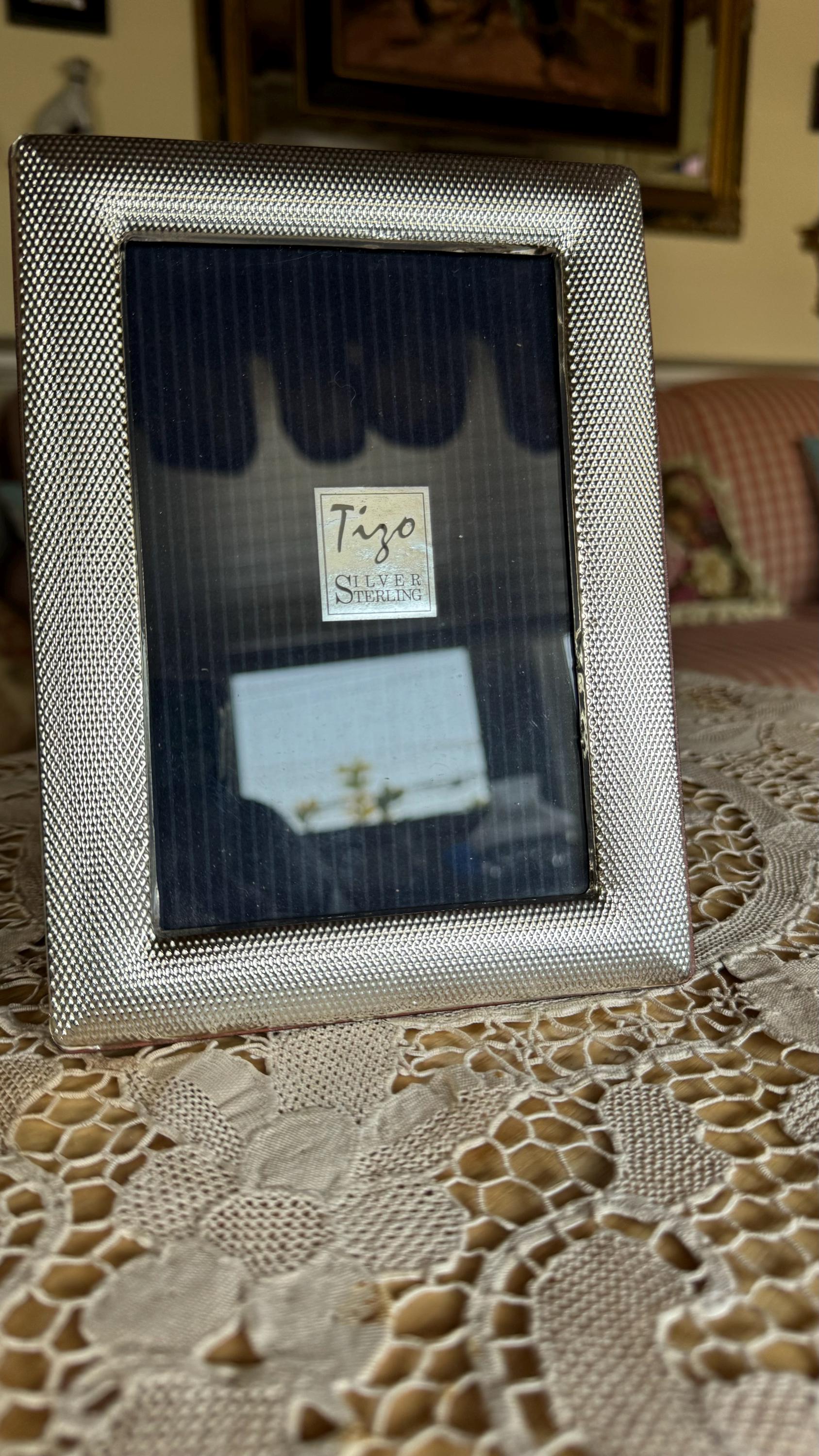Classic Traditional Beltrami  Sterling Silver Picture Frame