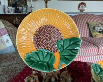 Bordallo Pinheiro Mojolica Sunflower Multiple Sizes Available