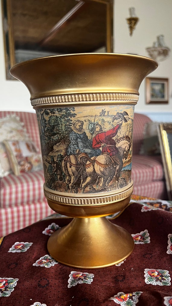 Florentine イタリア製のフィレンツェ製磁器フラワーベース花瓶 【公式