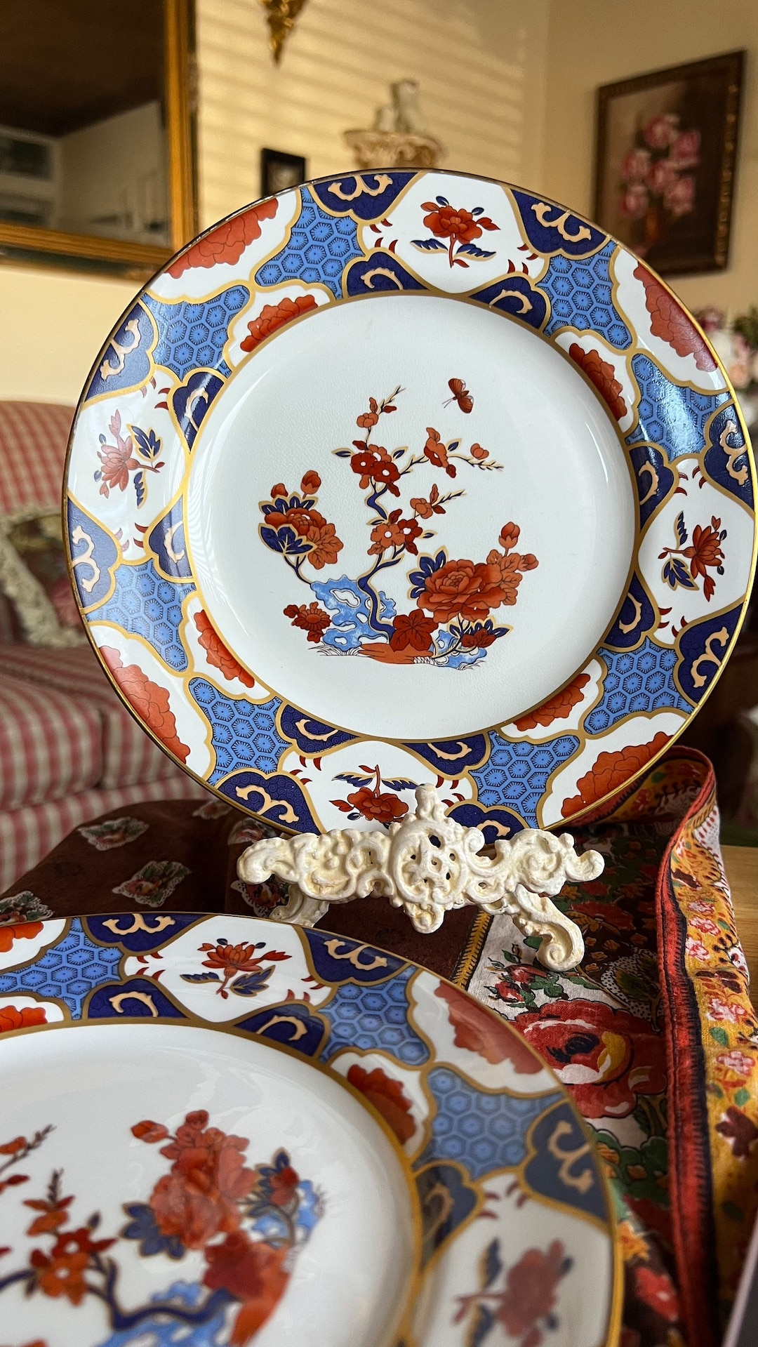 #未使用Spodc #ENGLAND #BONECHINA#Y2962 English Country Spode Fine Bone China Shima Plate - Etsy