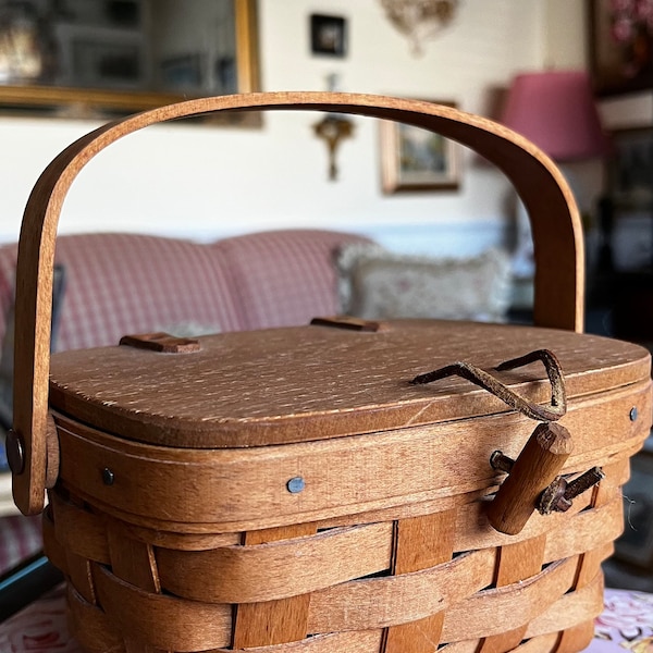 Longaberger Picnic Basket Etsy