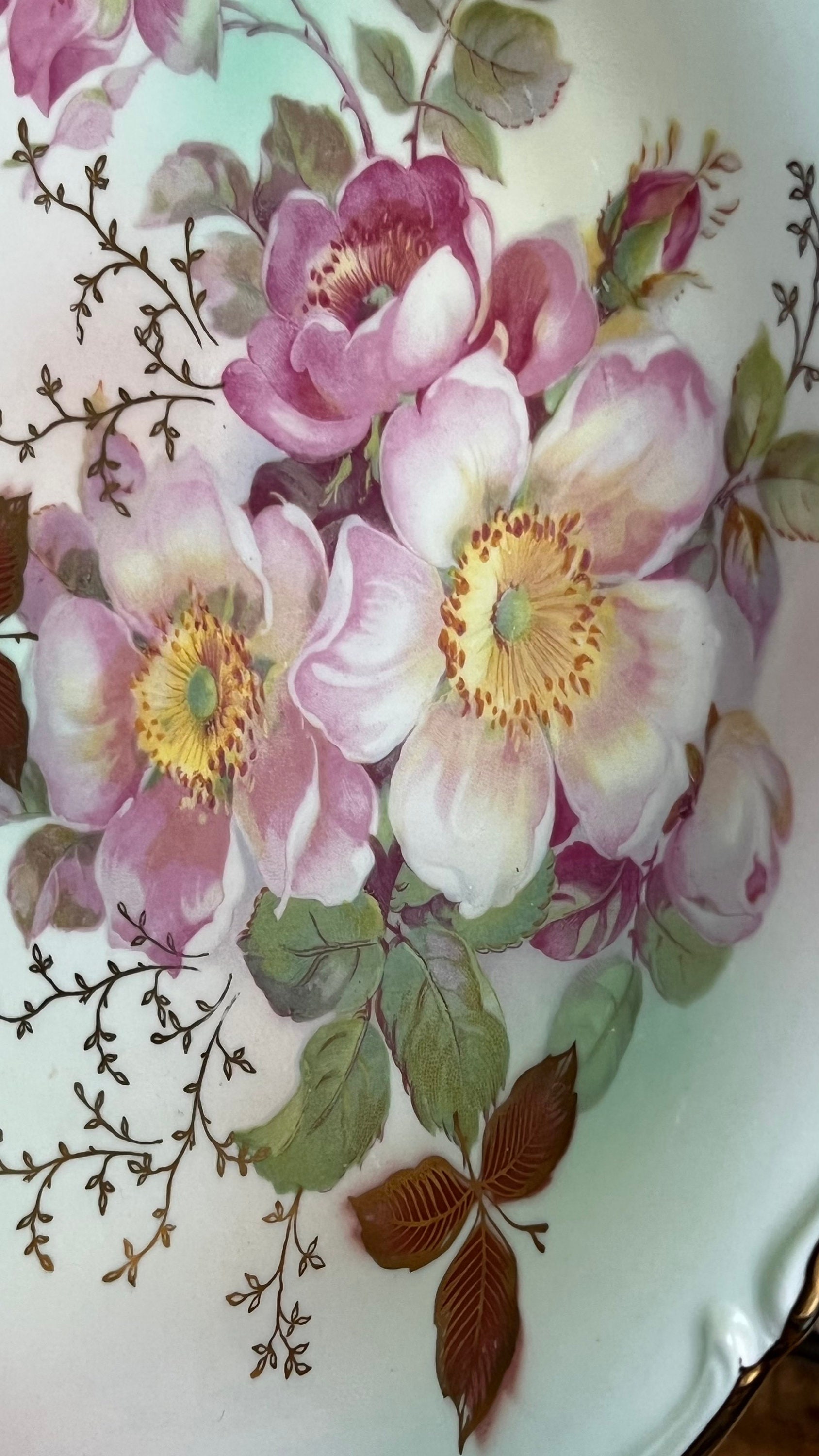 Handpainted Schumann Arzberg Germany Wild Rose Blush Plate - Etsy