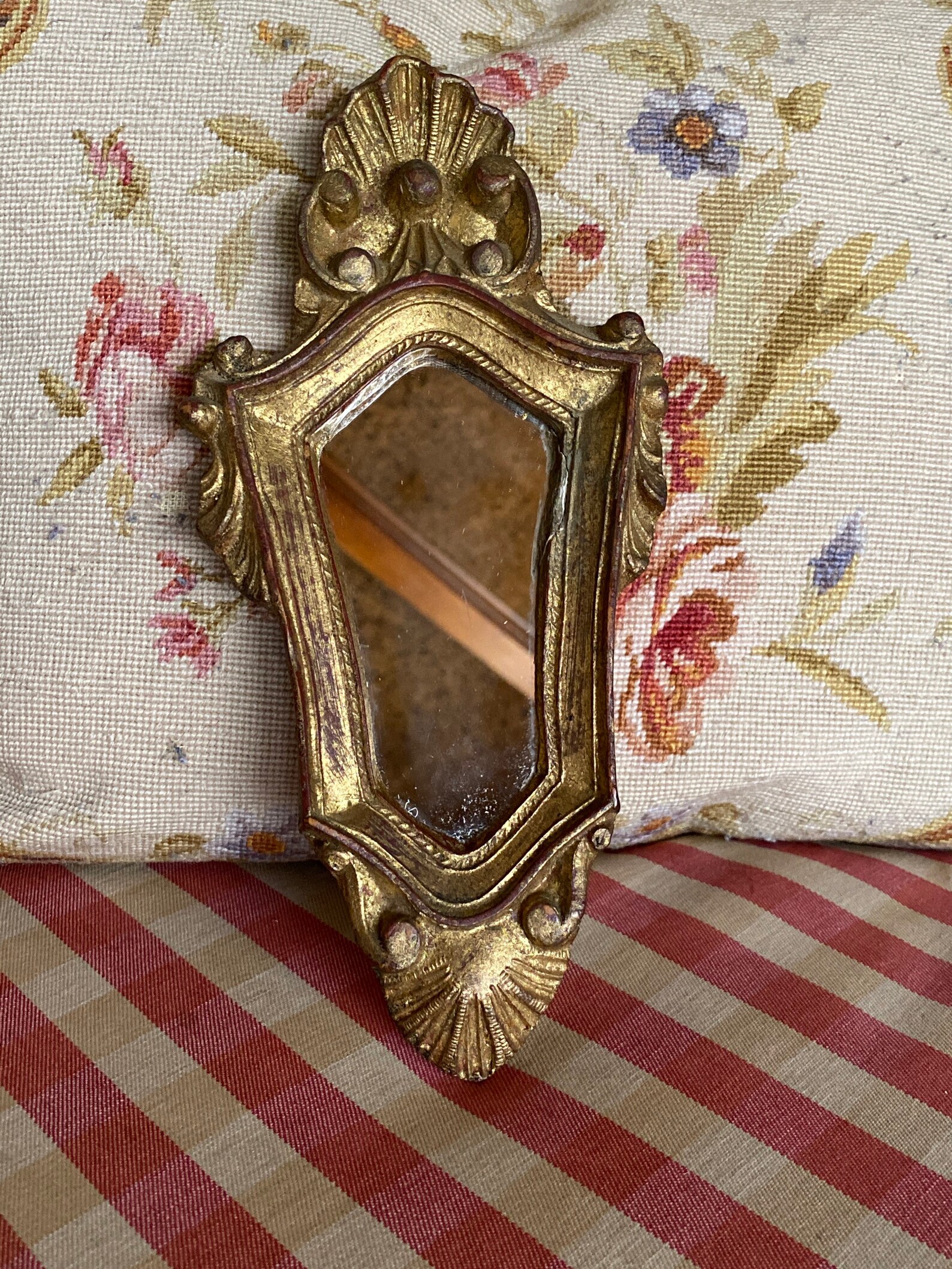 Italienischer Florentiner Holz Gold verzierter Spiegel | Etsy