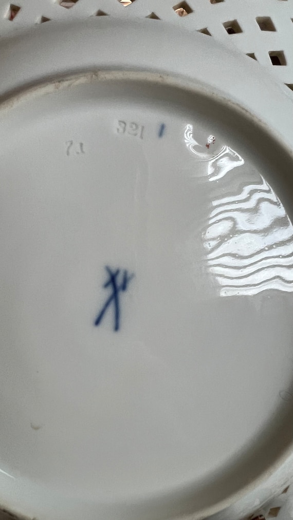 Country Floral Trellis Meissen Porcelain Plate - Etsy