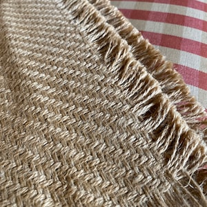 French Country Provence Rustic Burlap Twine Table Runner