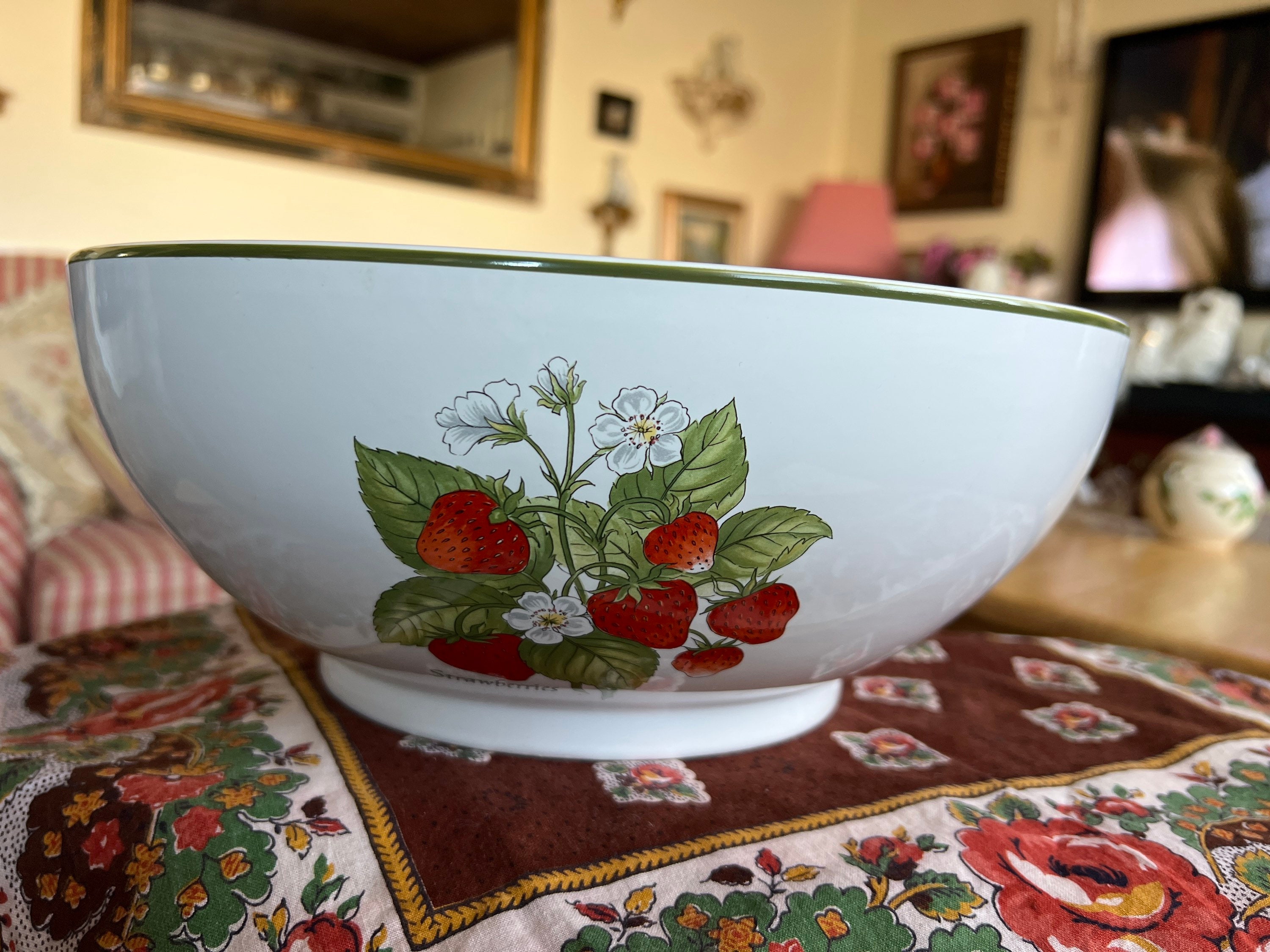 English Country Tiffany and Co Porcelain Serving Bowl