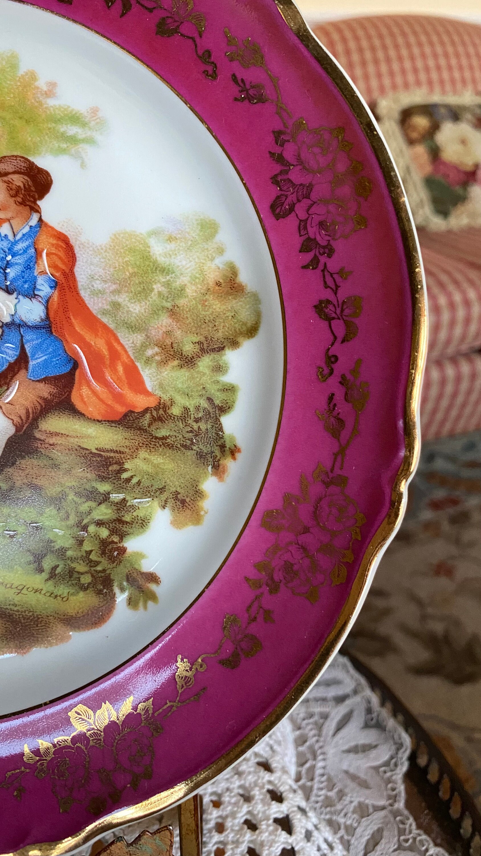 French Provence Limoges France Goumot Labesse Victorian Couple