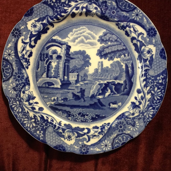 French Country Toile Spode Copeland Italian plate