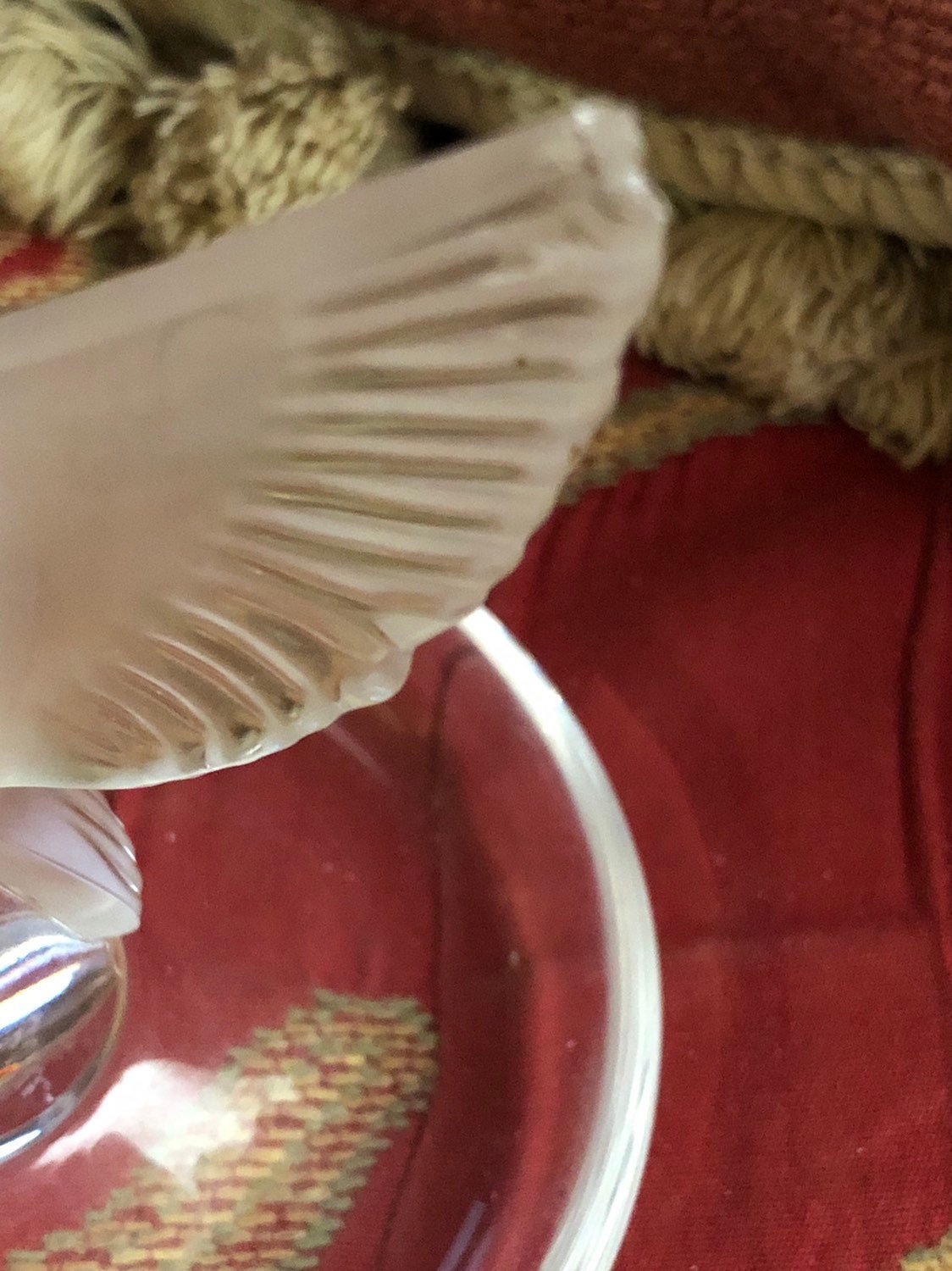 LALIQUE ラリック フランス クリスタル 鳩 リングホルダーアンティーク ラリック クリスタル 鳩 リングホルダー タリー ウィングス
