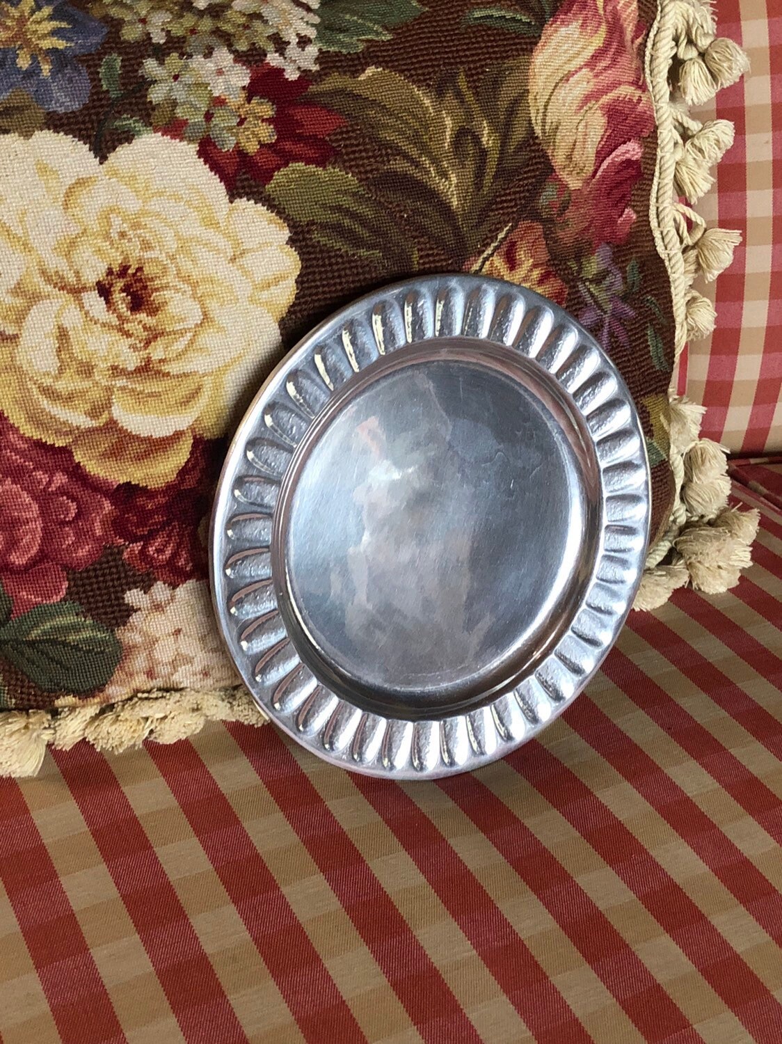 Pewter Dinner Plates for sale Only 2 left at 60