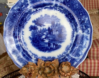 English Country Burgess-leigh Middleport Pottery Flow Blue