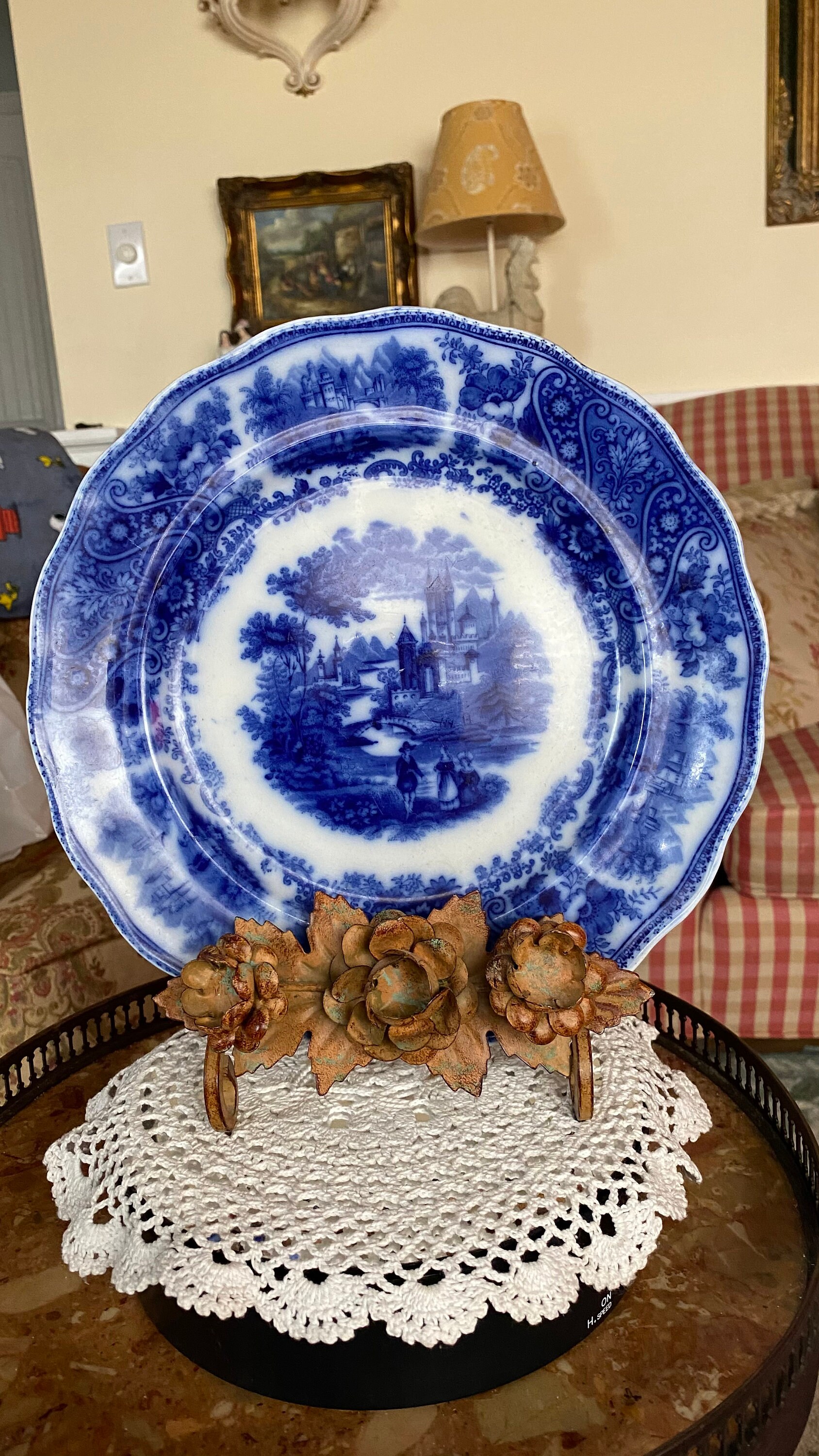 English Country Burgess-leigh Middleport Pottery Flow Blue