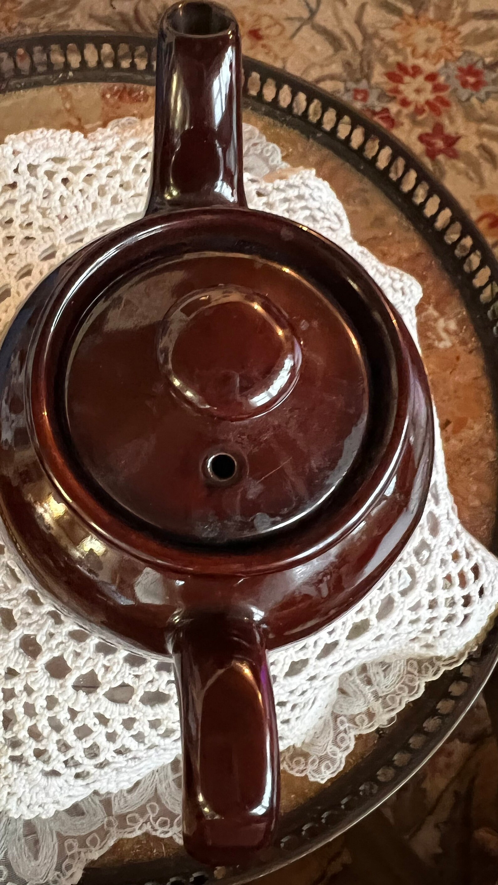 English Country Sadler Brown Teapot Etsy