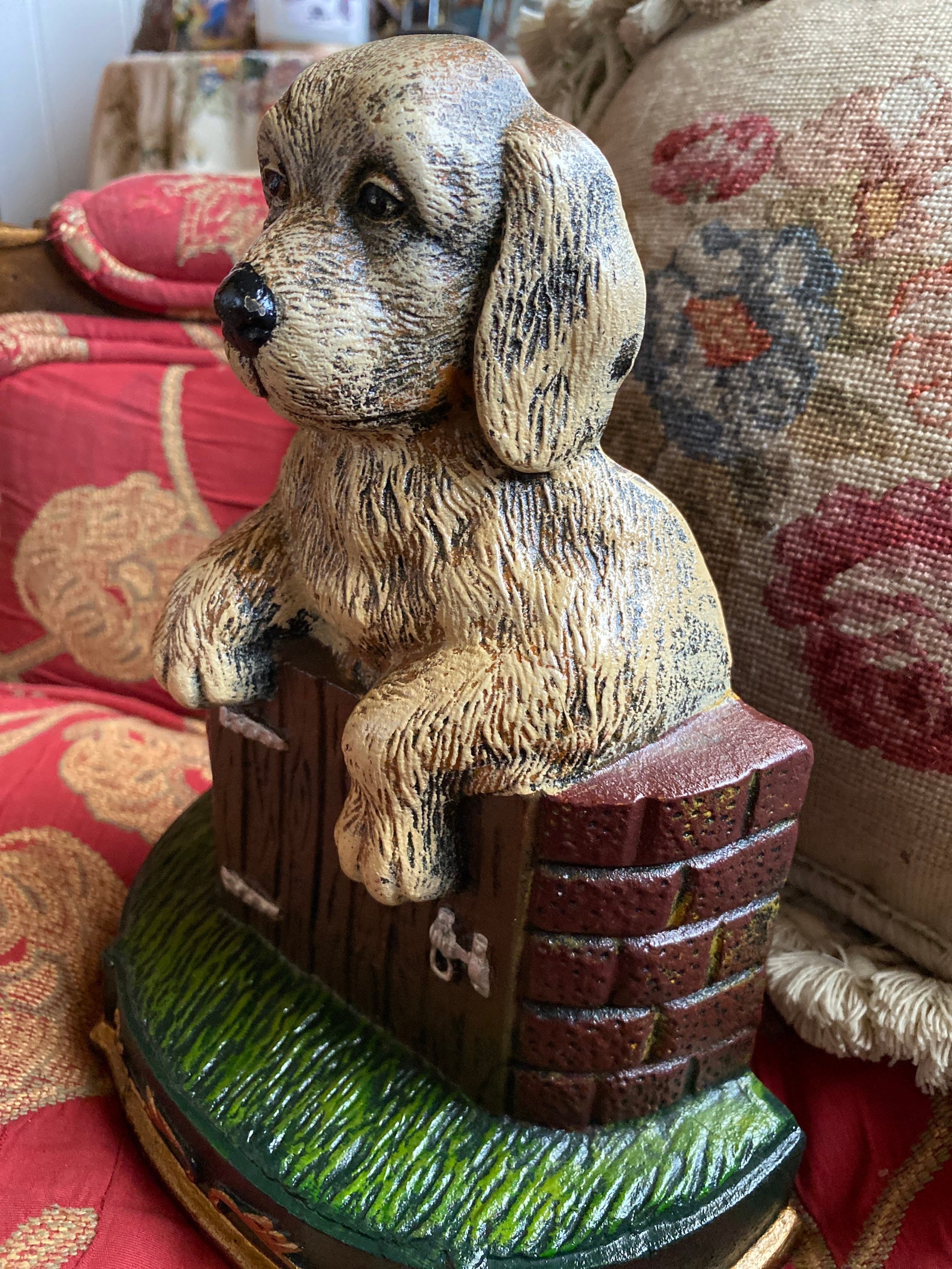 Dog Lover Golden Retriever Dog Cast Iron Door Stop Etsy
