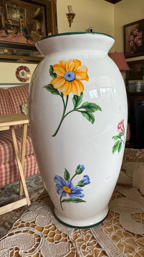 Country Garden Sinatra Floral Vase by Tiffany and Co - Etsy